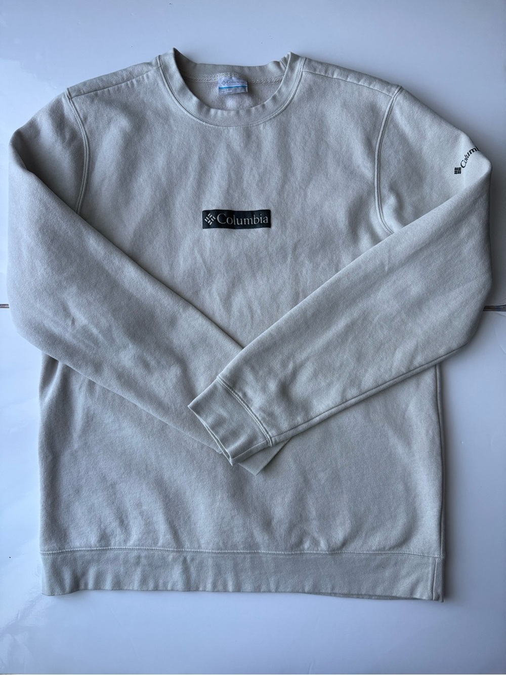 Columbia Men's Pullover Sweatshirt Trek Crew Sweatshirt Black Size - Picture 1 of 8
